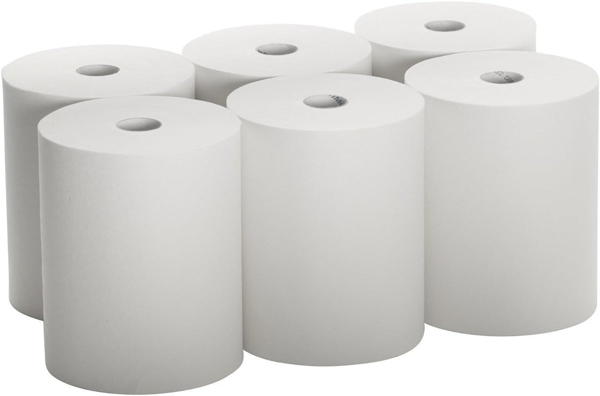 White Paper Towels 10" Roll 6 Rolls N7180