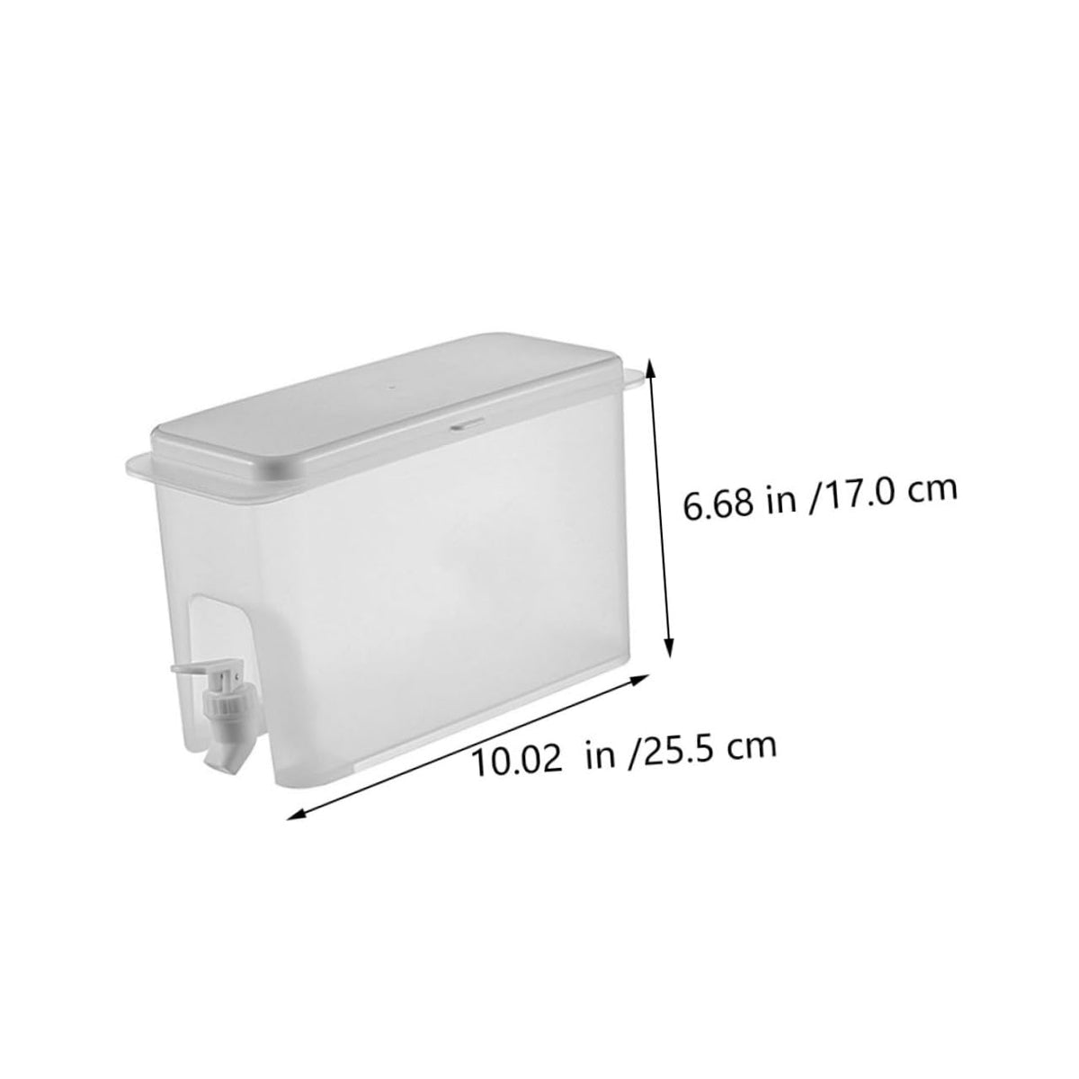 White 3.5L Water Jug with Faucet N812672