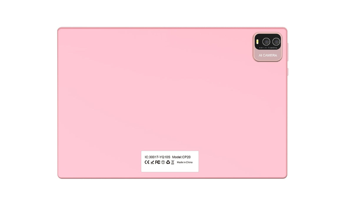 10 inch Android 15 Tablet with Keyboard Case Mouse Stylus Pink B600