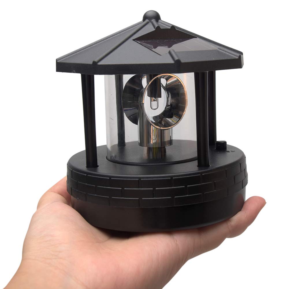 Solar Lighthouse Light with Rotating Beacon P12987