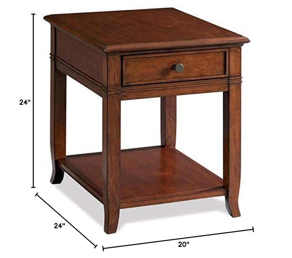 Wood One Drawer End Table T812691