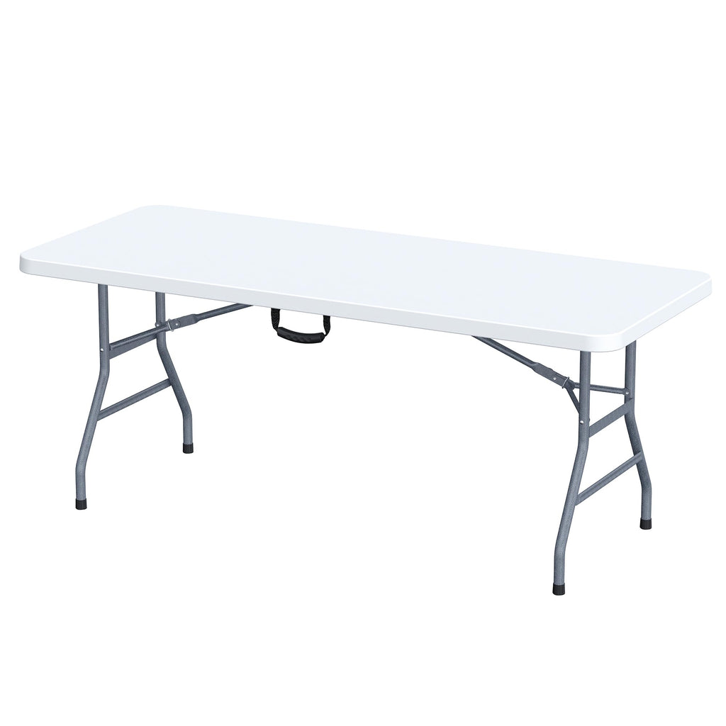 White 6 Foot Folding Multipurpose Table F814