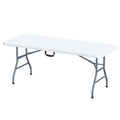 White 6 Foot Folding Multipurpose Table F814