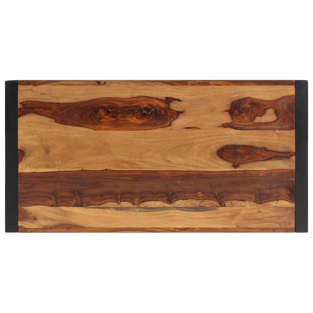 Industrial Rectangle Coffee Table 47.2"x23.6"x15.7" Solid Sheesham Wood L54320