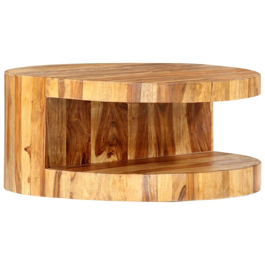 Natural Solid Sheesham Wood Coffee Table F699606