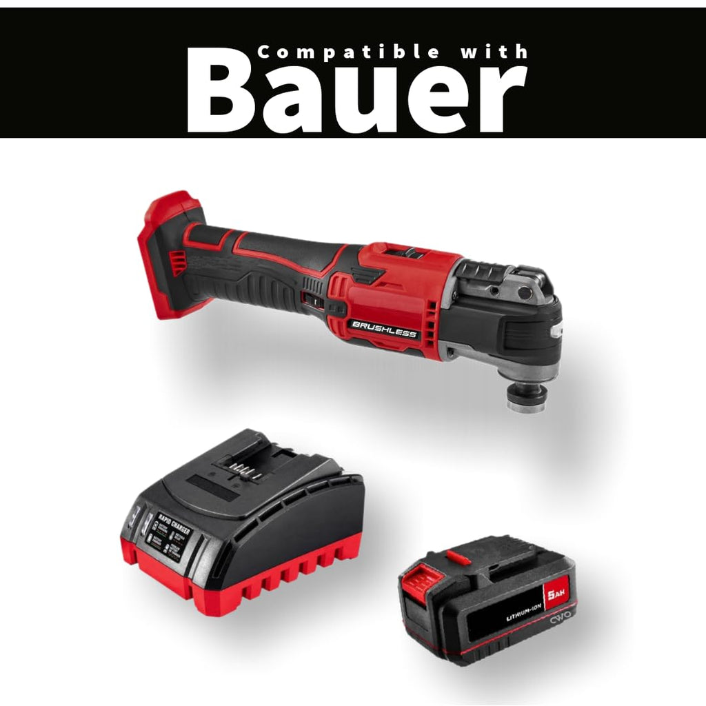 20-Volt Lithium-Ion Cordless Combo Kit with Brushless Oscillating Multi-Tool, 5Ah Battery & Charger A97988
