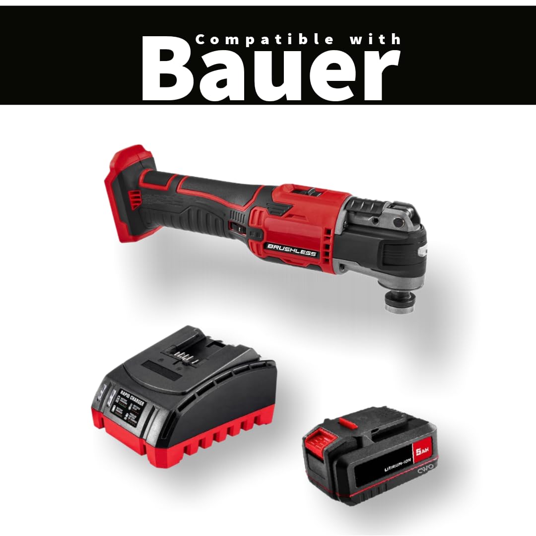 20-Volt Lithium-Ion Cordless Combo Kit with Brushless Oscillating Multi-Tool, 5Ah Battery & Charger A97988