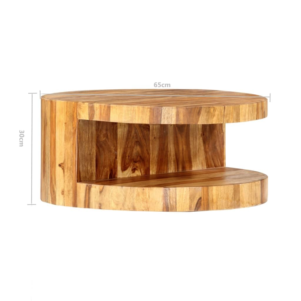 Natural Solid Sheesham Wood Coffee Table F699606