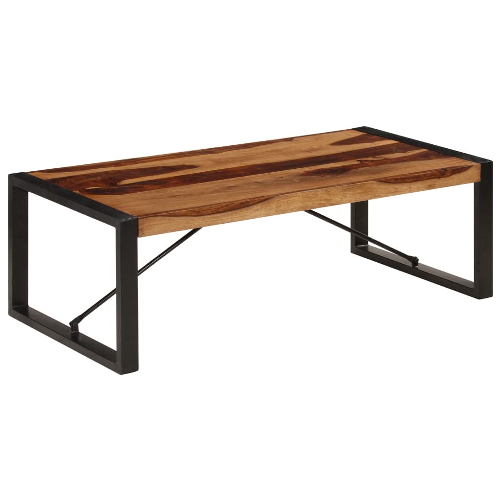 Industrial Rectangle Coffee Table 47.2"x23.6"x15.7" Solid Sheesham Wood L54320