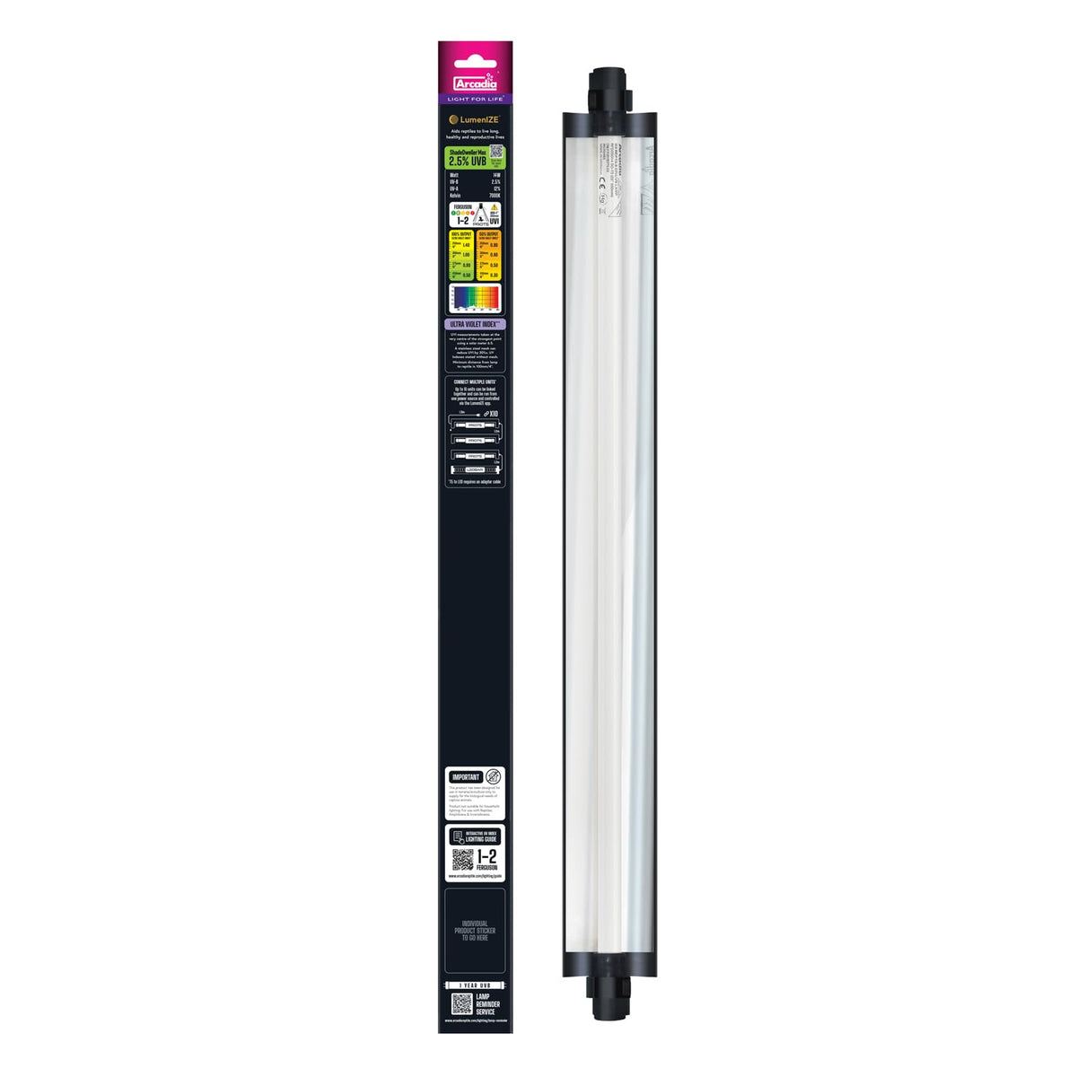 24" 14 Watts 2.5% UVB Reptile Light Fixture Kit K442409