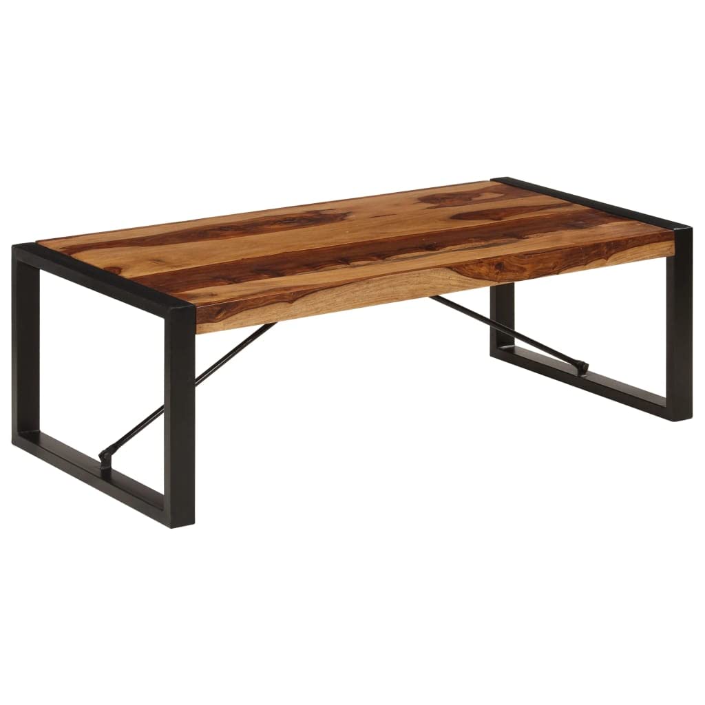 Industrial Rectangle Coffee Table 47.2"x23.6"x15.7" Solid Sheesham Wood L54320