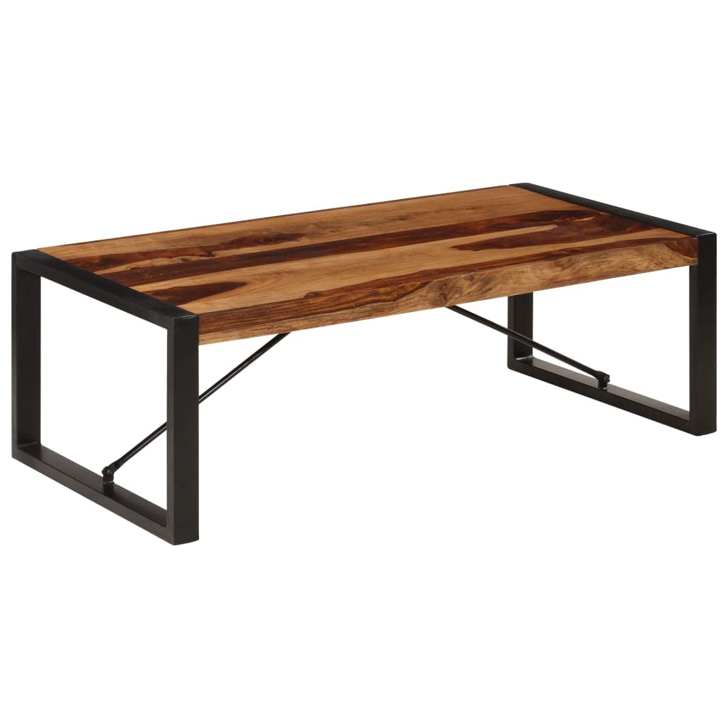 Industrial Rectangle Coffee Table 47.2"x23.6"x15.7" Solid Sheesham Wood L54320