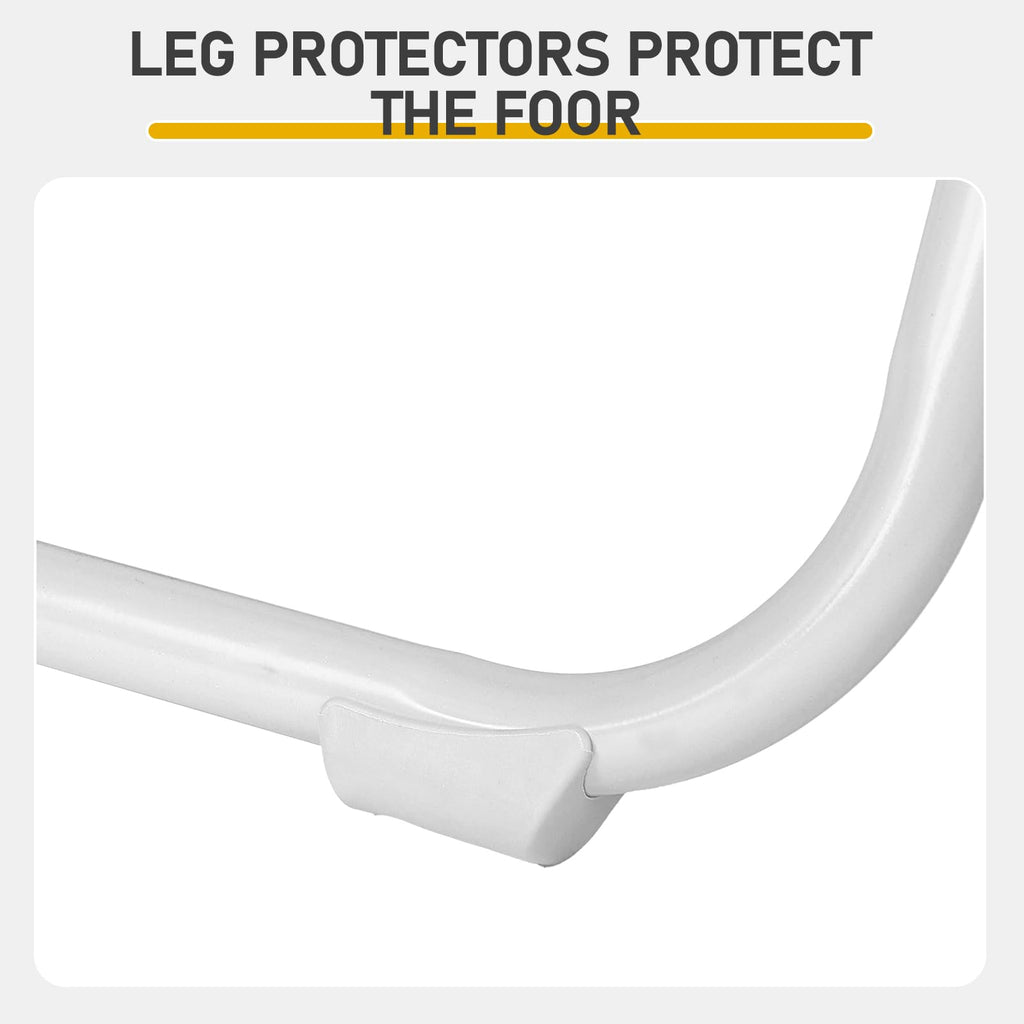 White Plastic Folding Chairs, 10 Pack Steel Frame T788