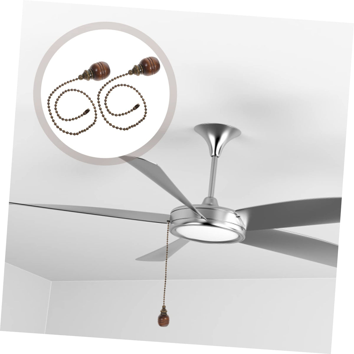 Wooden Ceiling Fan Pull Chain Set of 2 U15338