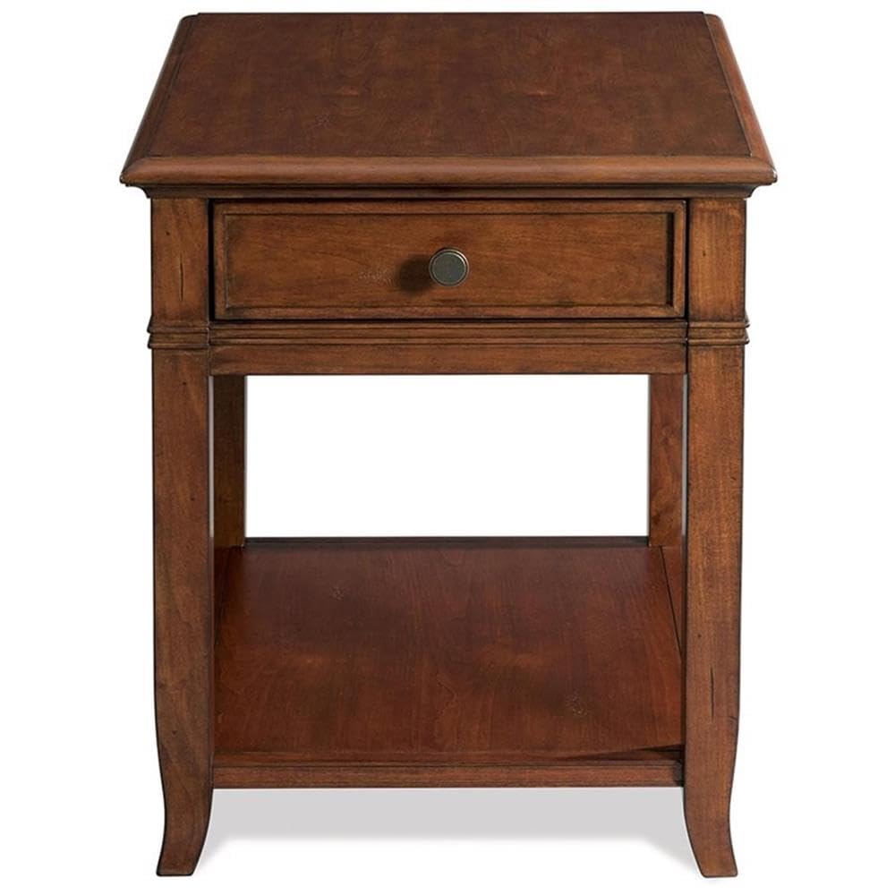 Wood One Drawer End Table T812691