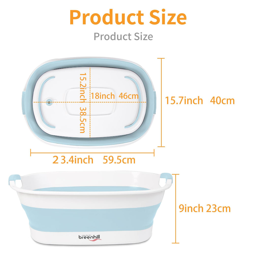 Collapsible Dog Bath Tub with Drain Plug N119