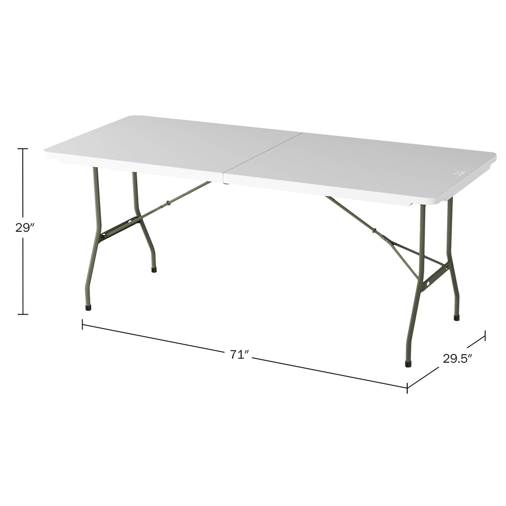 White 6ft Portable Folding Table M49079