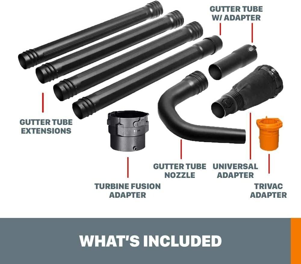 Universal Fit Gutter Cleaning Kit with 11ft Reach for Leaf Blowers Y529866