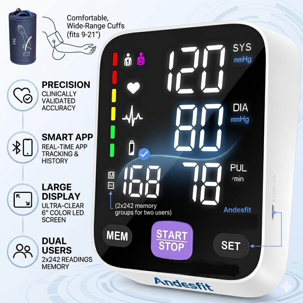 Upper Arm Blood Pressure Monitor with 21" XL Cuff F31004