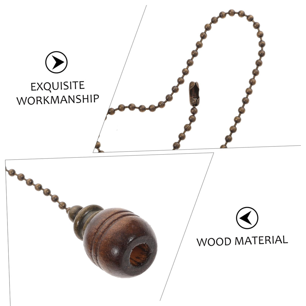 Wooden Ceiling Fan Pull Chain Set of 2 U15338