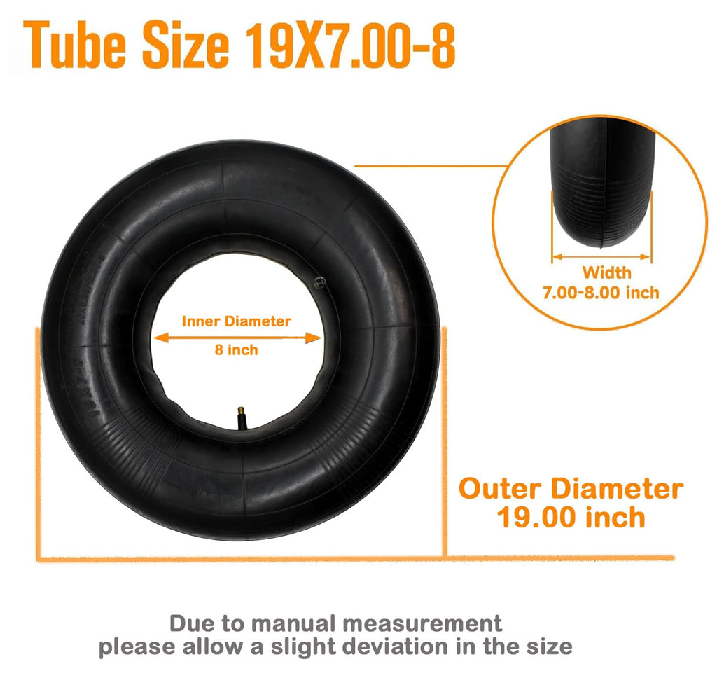 19x7-8 20x7-8 Inner Tube with TR13 Straight Valve Stem W783