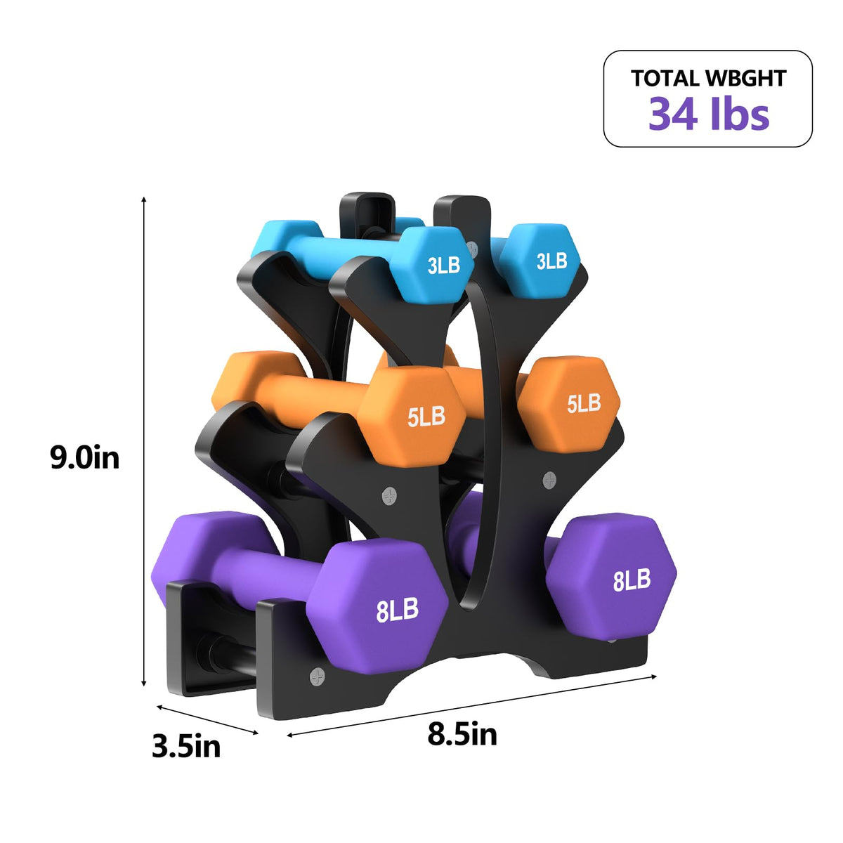 Neoprene Dumbbells Set of 2 G715854