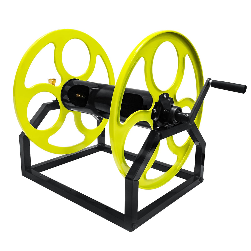 Wall/Floor Mount Garden Hose Reel with Crank W97981
