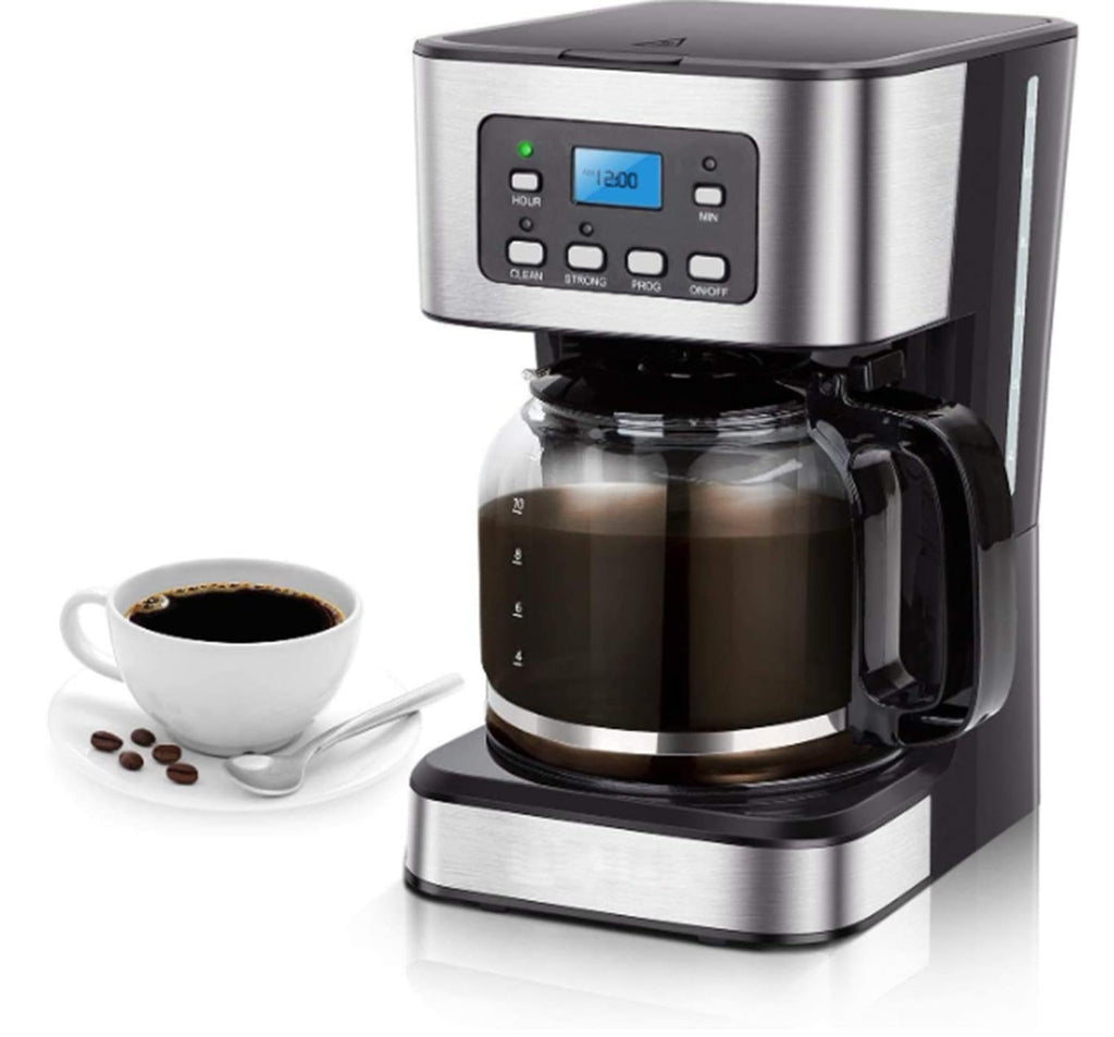 12 Cup Programmable Drip Coffee Maker with Glass Carafe G117