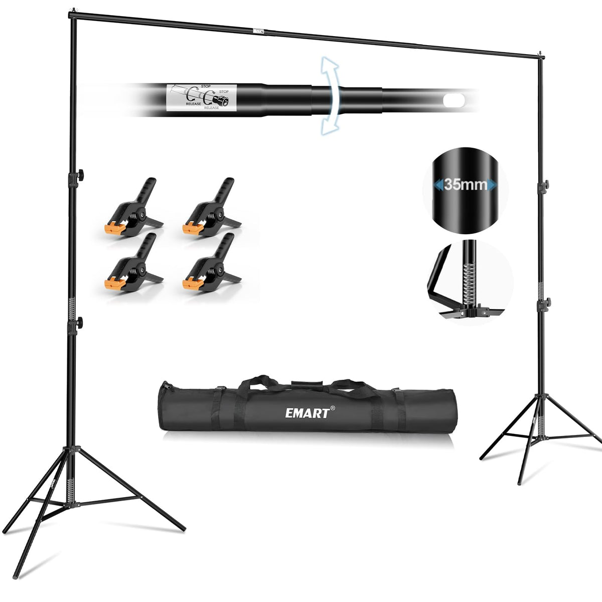 10x10Ft Heavy Duty Adjustable Backdrop Stand M82483