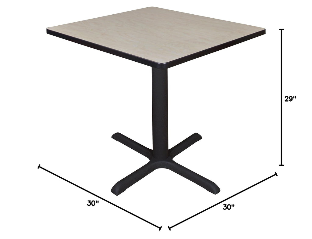 30" Square Breakroom Table Maple T7259