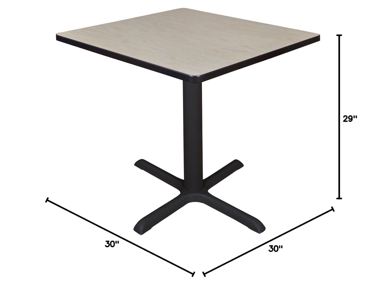 30" Square Breakroom Table Maple T7259