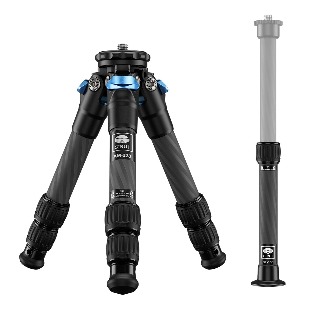 Lightweight Carbon Fiber Mini Travel Tripod K528