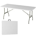 White 6ft Portable Folding Table M49079