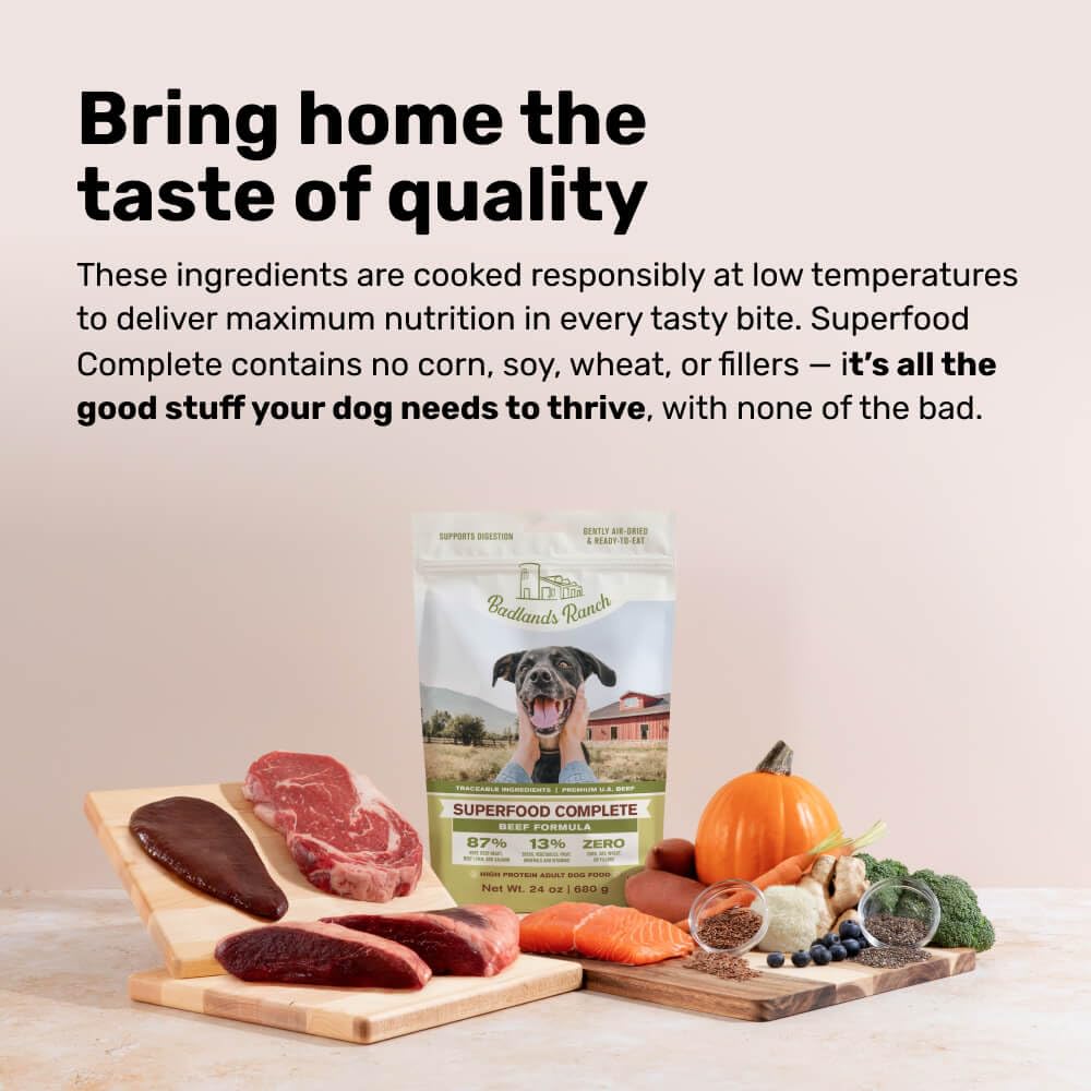 Air-Dried Beef Dog Food 24 oz T168