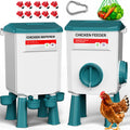 Automatic No Waste Poultry Feeder and Waterer Set K7226