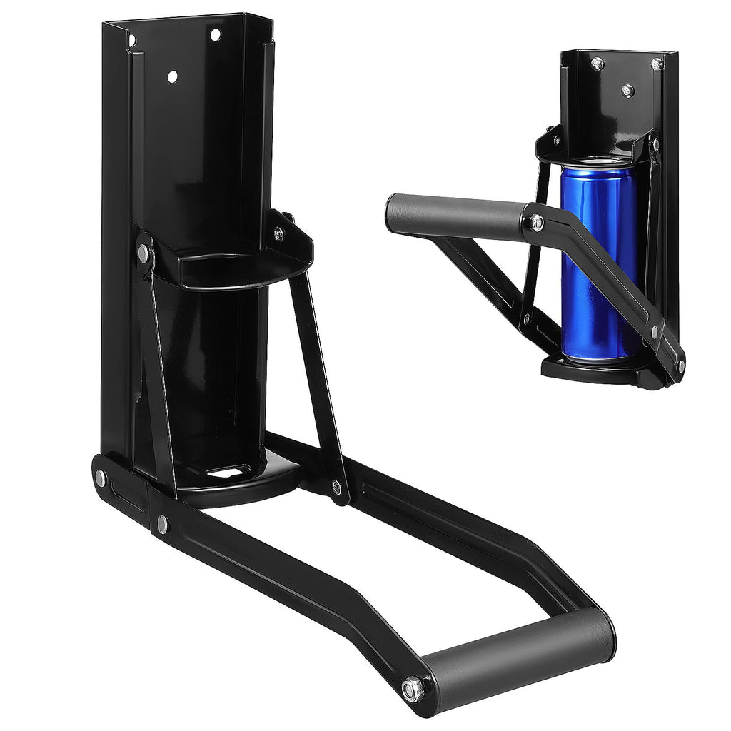 Wall Mounted Stainless Steel Can Crusher with Bottle Opener Q34075