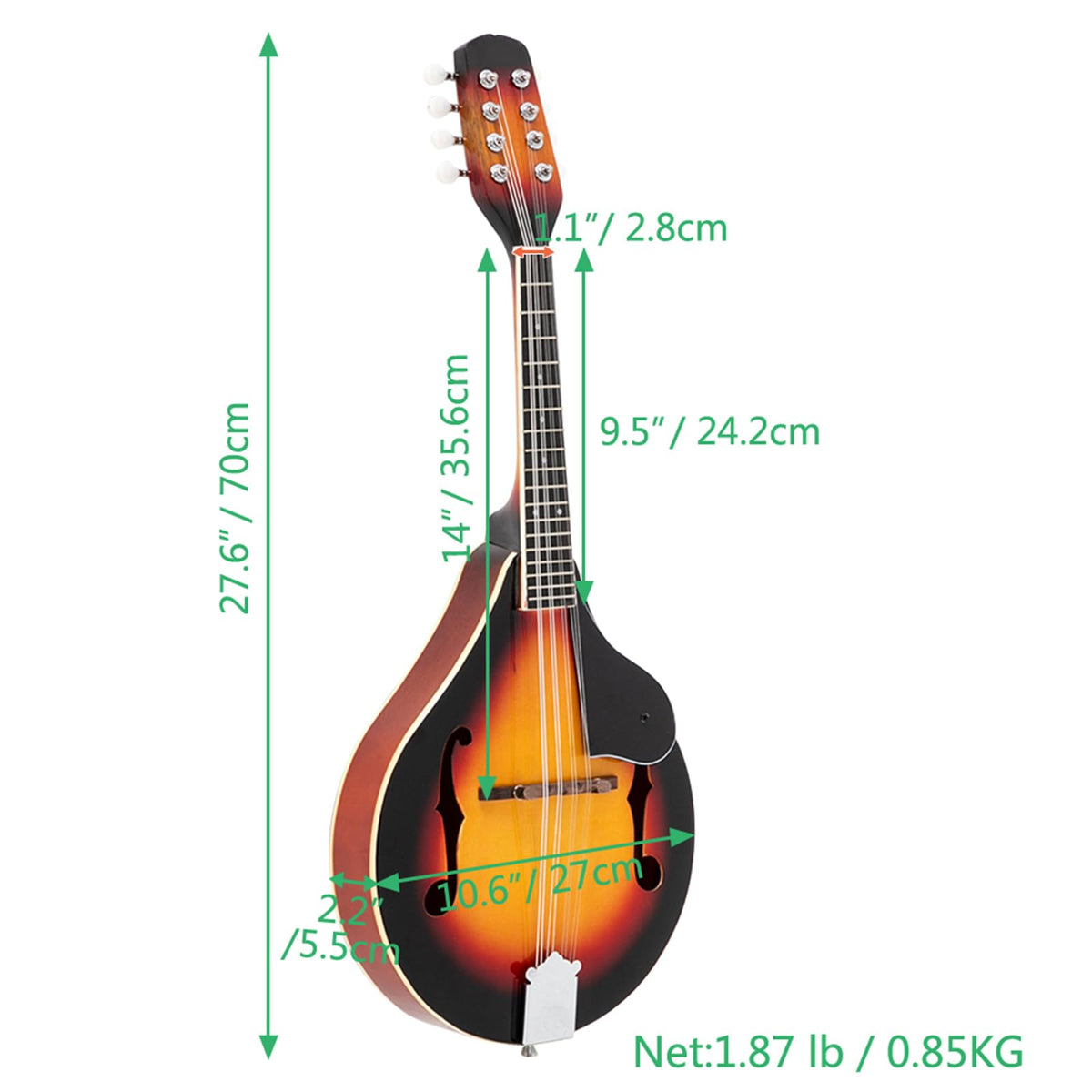 A Style Mandolin Musical Instrument with Guard Board Y115691