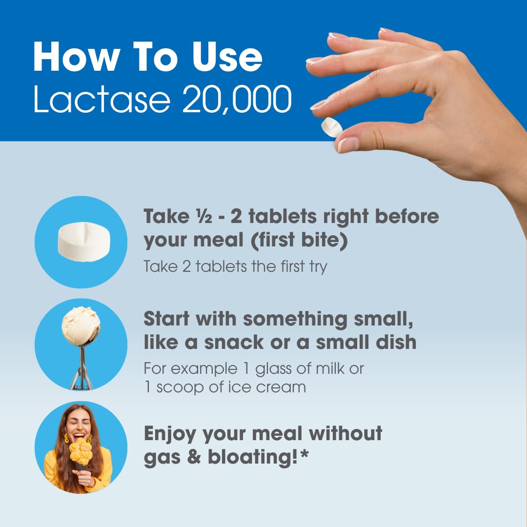 Lactase Digestive Enzymes 50 Scored Tablets Z821