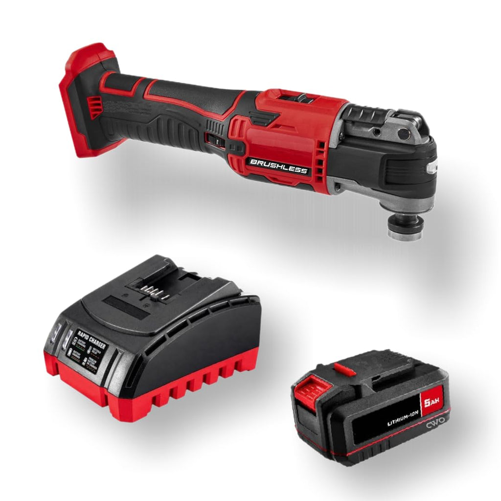 20-Volt Lithium-Ion Cordless Combo Kit with Brushless Oscillating Multi-Tool, 5Ah Battery & Charger A97988