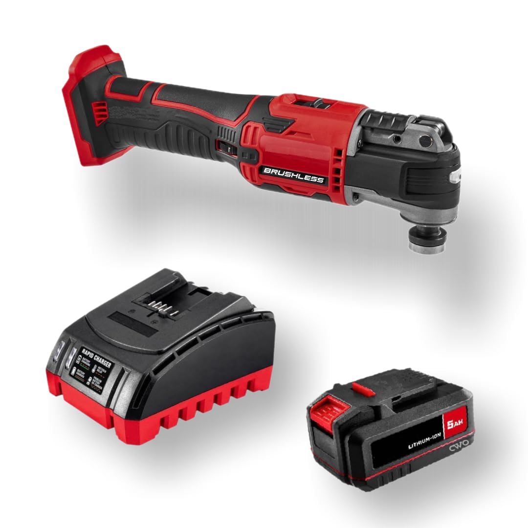 20-Volt Lithium-Ion Cordless Combo Kit with Brushless Oscillating Multi-Tool, 5Ah Battery & Charger A97988