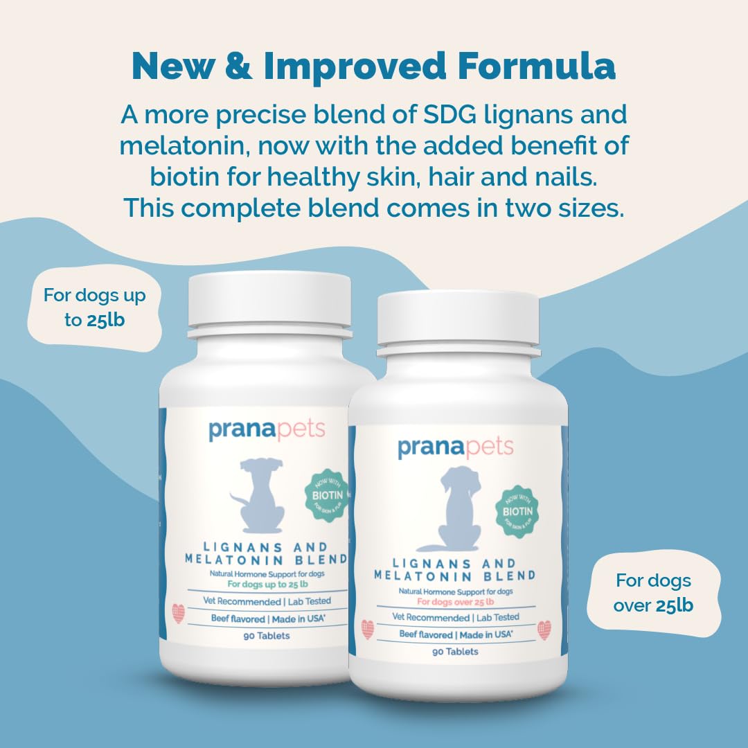 Lignans & Melatonin with Biotin Blend for Dogs Over 25 lb I86412