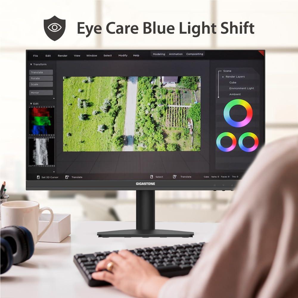 22 inch IPS LED 75Hz FHD Frameless Computer Monitor Y362712