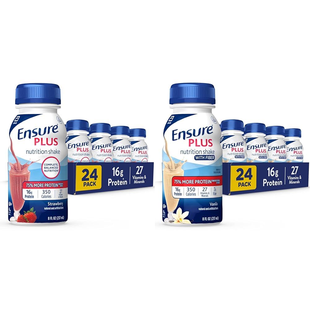 Vanilla Nutrition Shake with Protein, 8 Fl Oz Bottle (Pack of 24) I9345