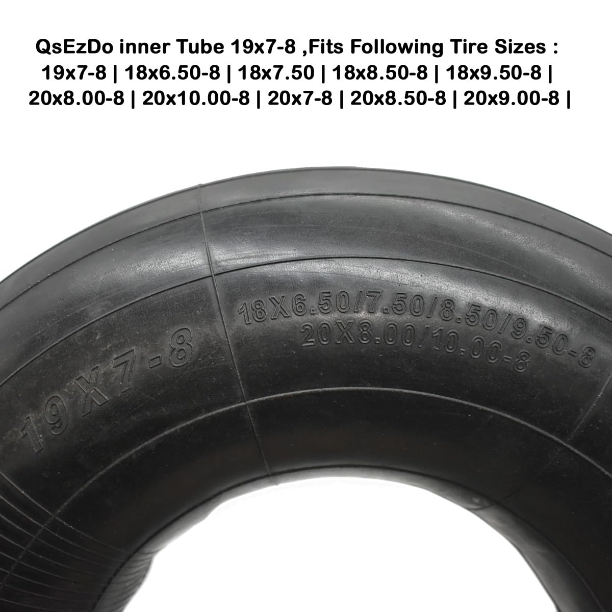 19x7-8 20x7-8 Inner Tube with TR13 Straight Valve Stem W783
