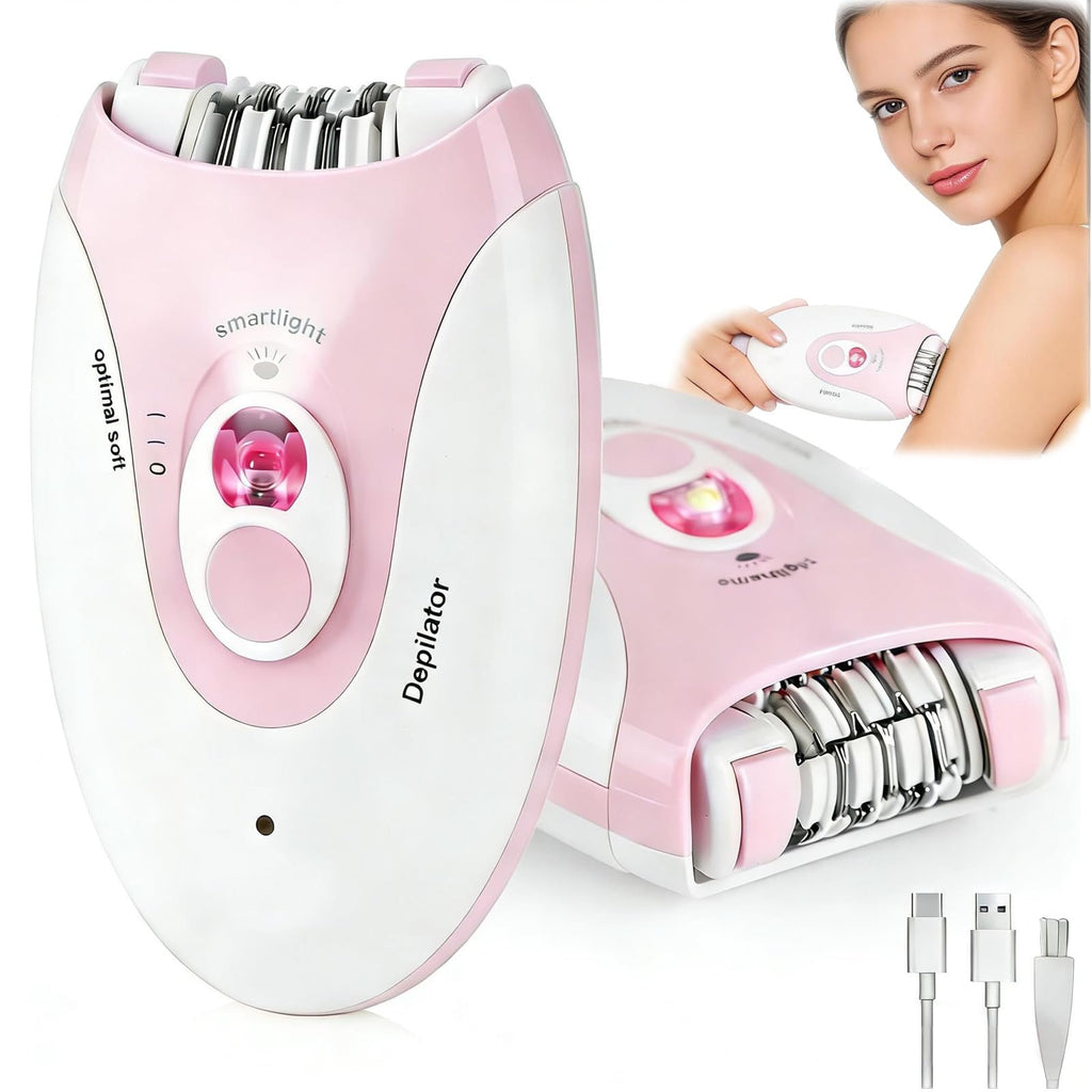 Rechargeable 2 Speed Epilator with LED Light & 36 Tweezers X986614
