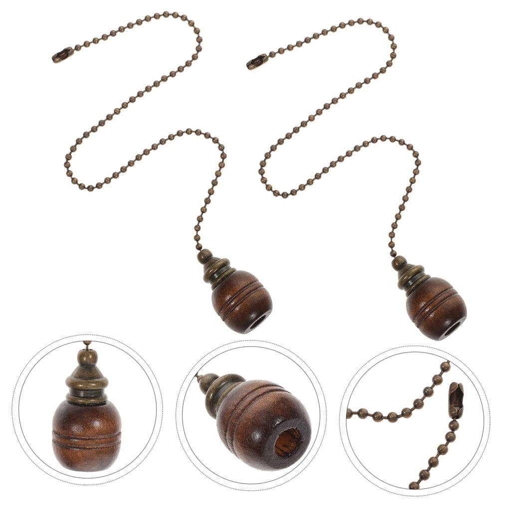 Wooden Ceiling Fan Pull Chain Set of 2 U15338