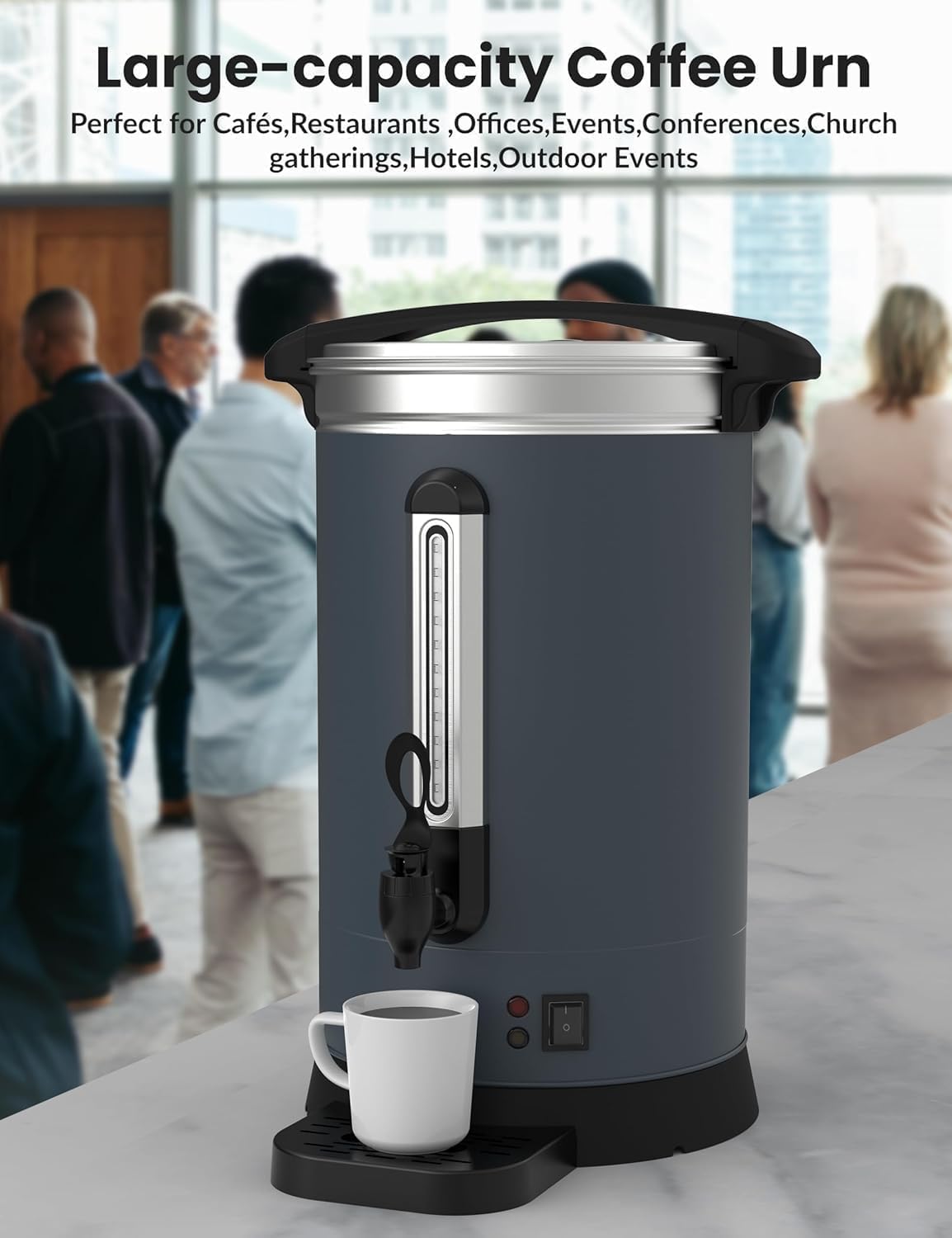 Commercial Coffee Urn 18L Stainless Steel Electric Coffee Maker M123