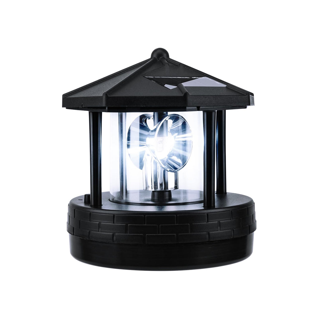 Solar Lighthouse Light with Rotating Beacon P12987
