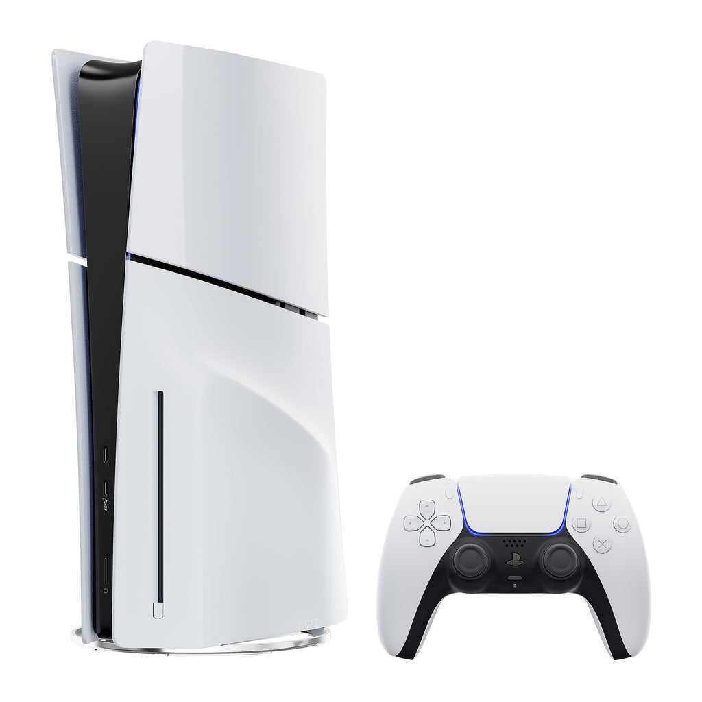 White 2TB SSD PlayStation 5 Slim Disc Gaming Console Bundle with Wireless Controller R482323