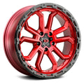 20x9 5x150 +12mm Red Wheel Rim O861